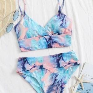 Graphic highwaist bikini